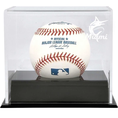 Miami Marlins Baseball Cube 2019 Logo Display Case