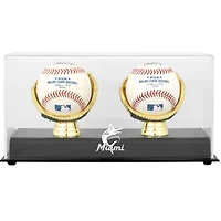 Miami Marlins Gold Glove Double Baseball 2019 Logo Display Case
