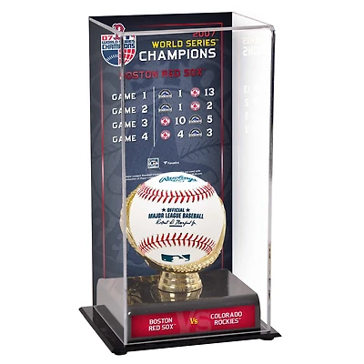 Boston Red Sox 2007 World Series Champions Sublimated Display Case with Series Listing Image