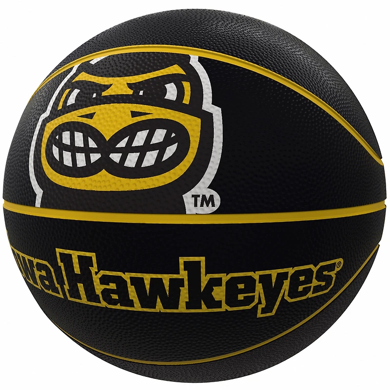 Iowa Hawkeyes Mascot Official-Size Rubber Basketball