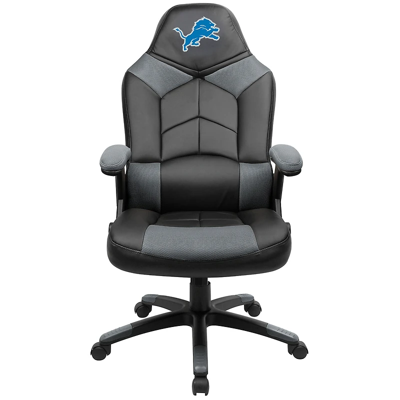Black Detroit Lions Oversized Gaming Chair