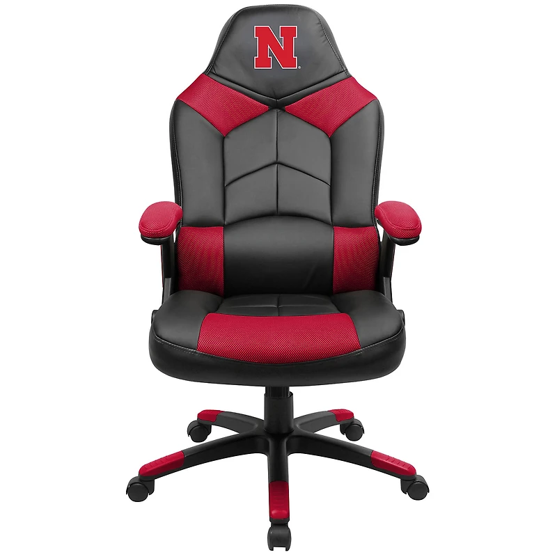 Black Nebraska Huskers Oversized Gaming Chair
