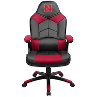 Black Nebraska Huskers Oversized Gaming Chair