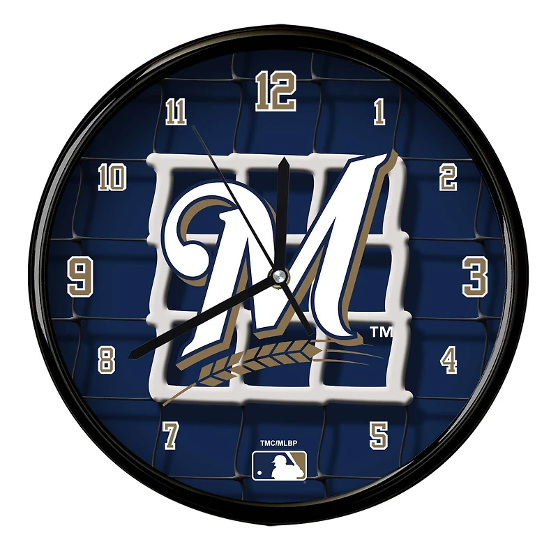 Milwaukee Brewers 12'' Team Net Clock