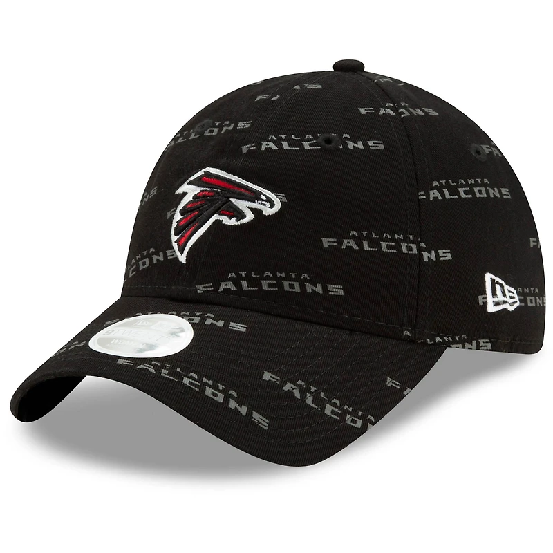 Women's New Era Black Atlanta Falcons Worded 9TWENTY Adjustable Hat