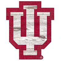 Indiana Hoosiers Distressed Logo Cutout Sign
