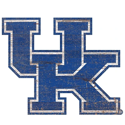 Kentucky Wildcats Distressed Logo Cutout Sign