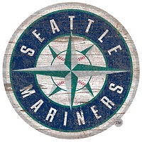 Seattle Mariners Distressed Logo Cutout Sign