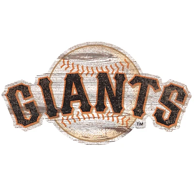San Francisco Giants Distressed Logo Cutout Sign