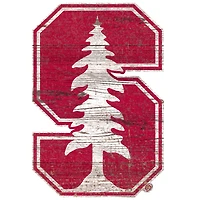 Stanford Cardinal Distressed Logo Cutout Sign