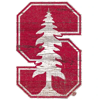 Stanford Cardinal Distressed Logo Cutout Sign