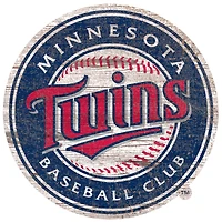 Minnesota Twins Distressed Logo Cutout Sign