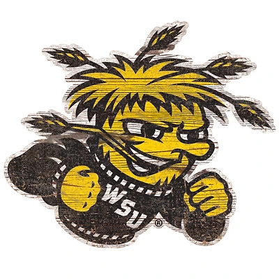 Wichita State Shockers Distressed Logo Cutout Sign