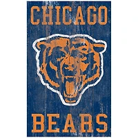 Chicago Bears 11'' x 19'' Heritage Distressed Logo Sign