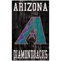 Arizona Diamondbacks 11'' x 19'' Heritage Distressed Logo Sign