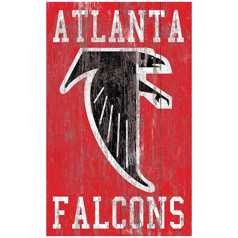 Atlanta Falcons 11'' x 19'' Heritage Distressed Logo Sign
