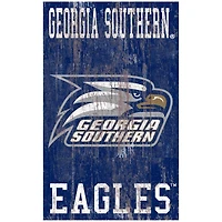 Georgia Southern Eagles 11'' x 19'' Heritage Distressed Logo Sign