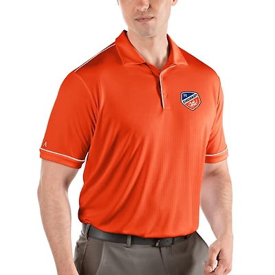 FC Cincinnati Antigua Salute Polo - Orange/White