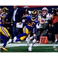 Rob Gronkowski New England Patriots Autographed 16'' x 20'' Super Bowl LIII Champions Catching Photograph