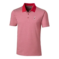 Men's Cutter & Buck Red Cincinnati Bearcats Forge Tonal Stripe Tailored Fit Polo Shirt