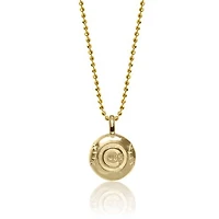Women's Alex Woo Chicago Cubs 14k Yellow Gold Disc Necklace