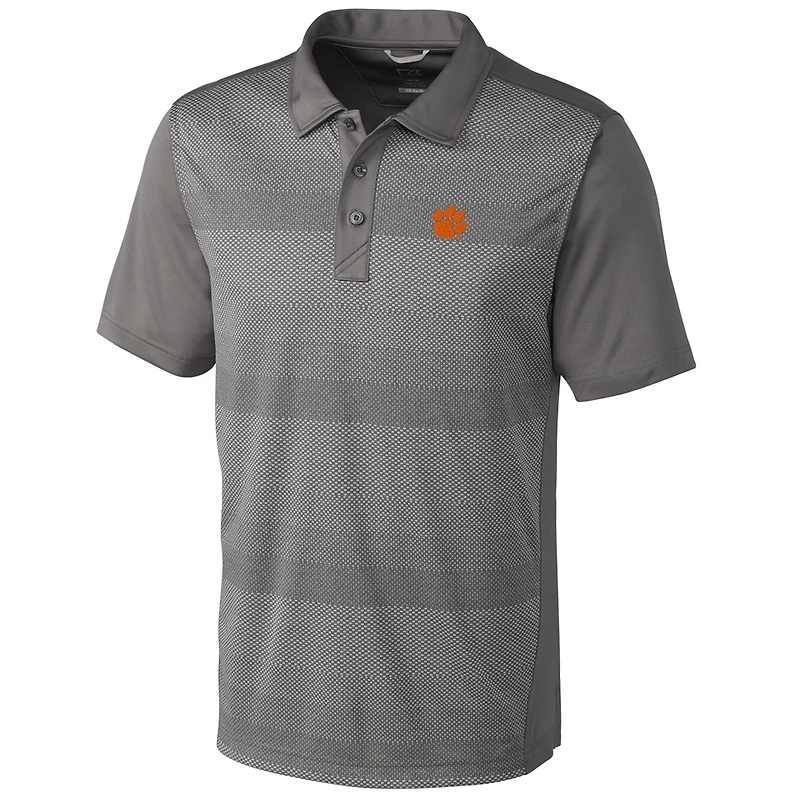 Men's Cutter & Buck Gray Clemson Tigers Big & Tall Crescent Polo