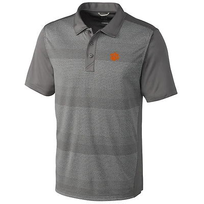 Men's Cutter & Buck Gray Clemson Tigers Big & Tall Crescent Polo