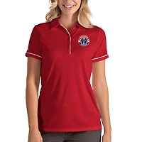 Women's Antigua Red/White Washington Wizards Salute Polo