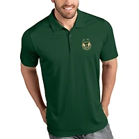 Men's Antigua Green Milwaukee Bucks Tribute Polo