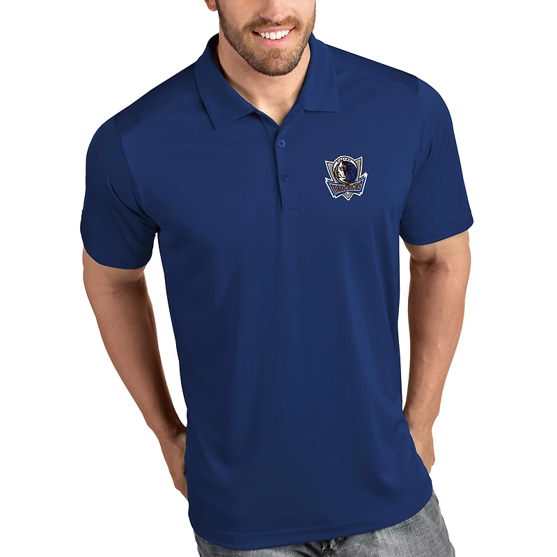 Men's Antigua Royal Dallas Mavericks Tribute Polo