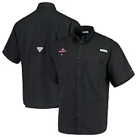 Men's Columbia Black Georgia Bulldogs Team PFG Tamiami Omni-Shade Button-Down Shirt