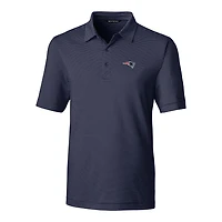 Men's Cutter & Buck Navy New England Patriots Big & Tall Forge Pencil Stripe Polo