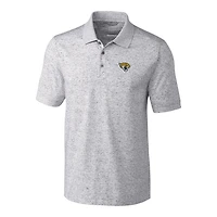 Men's Cutter & Buck Heather Gray Jacksonville Jaguars Big & Tall Space Dye Advantage Polo