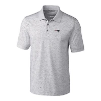 Men's Cutter & Buck Heather Gray New England Patriots Big & Tall Space Dye Advantage Polo