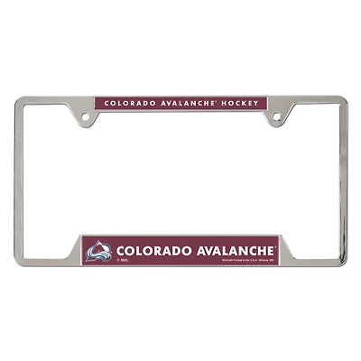 WinCraft Colorado Avalanche Chrome Plated Metal License Plate Frame