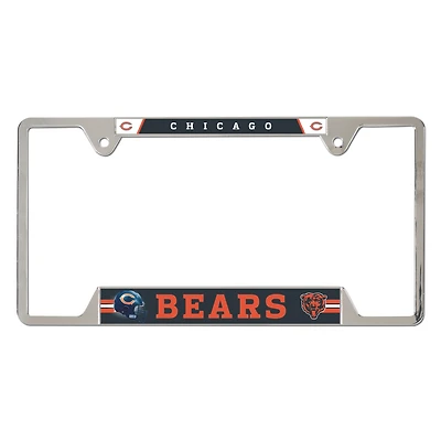 WinCraft Chicago Bears Chrome Plated Metal License Plate Frame