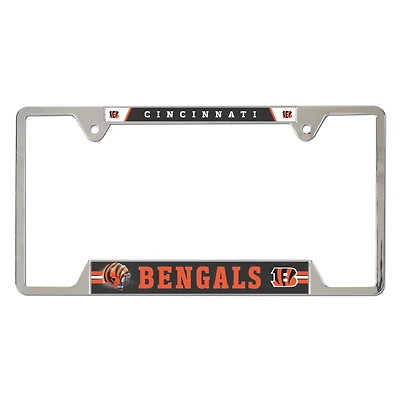 WinCraft Cincinnati Bengals Chrome Plated Metal License Plate Frame