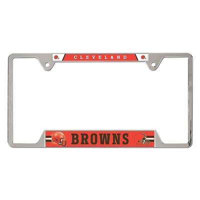 WinCraft  Cleveland Browns Chrome Plated Metal License Plate Frame