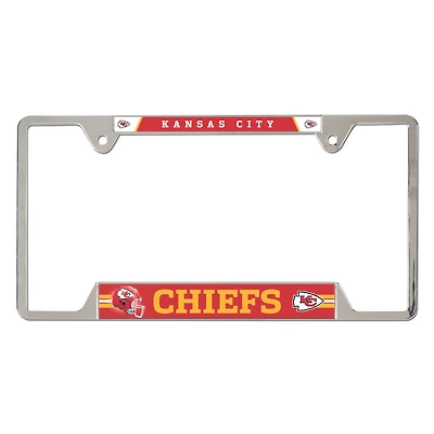 WinCraft Kansas City Chiefs Chrome Plated Metal License Plate Frame