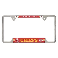 WinCraft Kansas City Chiefs Chrome Plated Metal License Plate Frame