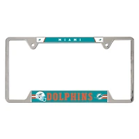 WinCraft Miami Dolphins Chrome Plated Metal License Plate Frame