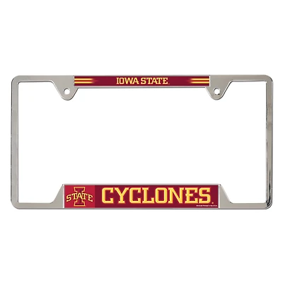 WinCraft Iowa State Cyclones Chrome Plated Metal License Plate Frame
