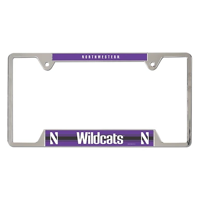 WinCraft  Northwestern Wildcats Chrome Plated Metal License Plate Frame