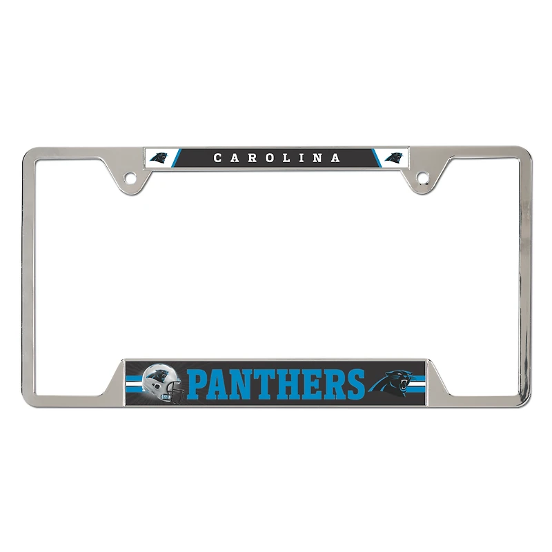 WinCraft Carolina Panthers Chrome Plated Metal License Plate Frame