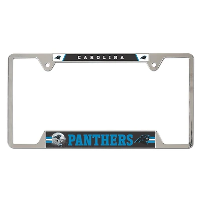 WinCraft Carolina Panthers Chrome Plated Metal License Plate Frame