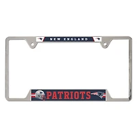 WinCraft New England Patriots Chrome Plated Metal License Plate Frame