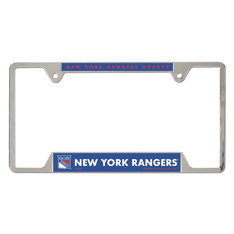 WinCraft New York Rangers Chrome Plated Metal License Plate Frame