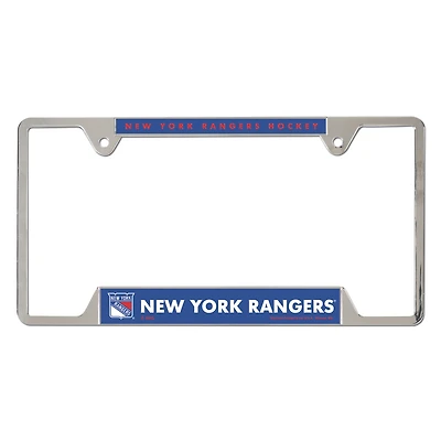 WinCraft New York Rangers Chrome Plated Metal License Plate Frame
