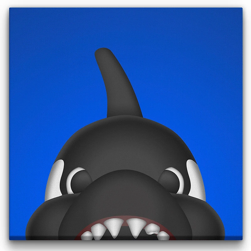 Vancouver Canucks 14'' x 14'' Minimalist Mascot Canvas Wrap