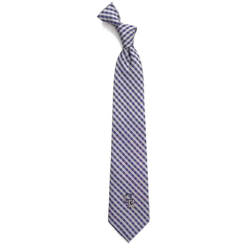 Colorado Rockies Gingham Tie
